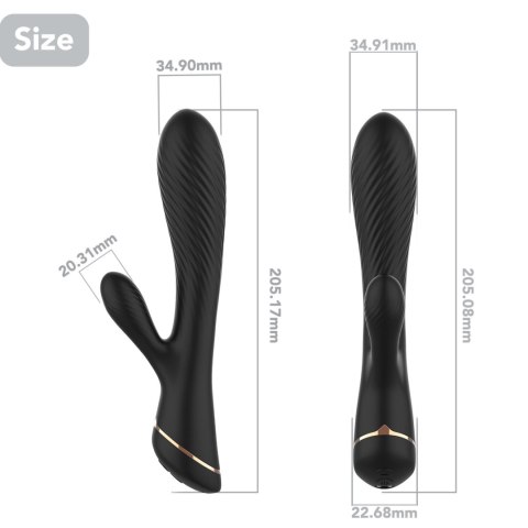 Hare Black, 9 vibration functions Boys of Toys Sp. z o.o.