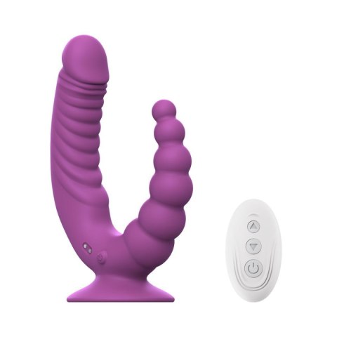 Teazers - Double Vibrator with Suction Cup and Remote - Purple ONE-DC B.V.