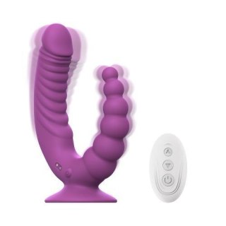 Teazers - Double Vibrator with Suction Cup and Remote - Purple ONE-DC B.V.