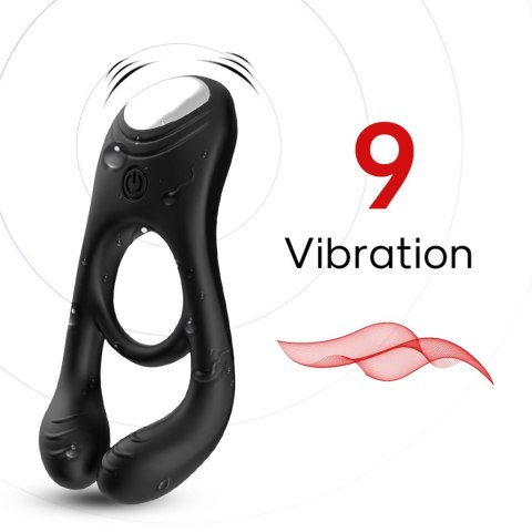 Veyron with remote Black, 9 vibration functions Boys of Toys Sp. z o.o.