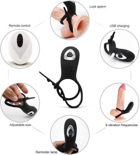 AdjustableDouble cockring with remote Boys of Toys Sp. z o.o.