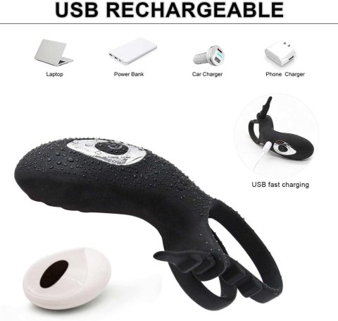 AdjustableDouble cockring with remote Boys of Toys Sp. z o.o.
