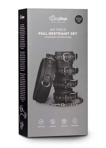 Kajdanki-Fetish set with collar, ankle- and wrist cuffs ONE-DC B.V.