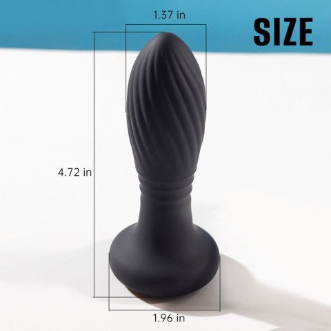 Lighting anal plug black Boys of Toys Sp. z o.o.