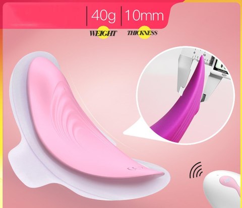 Ultrathin Wearable remote mini vibe PINK Boys of Toys Sp. z o.o.