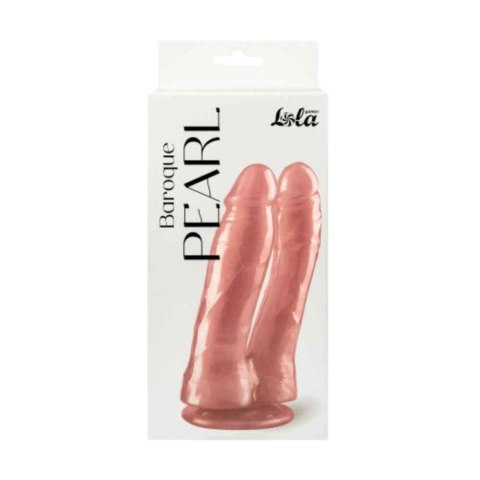Double pearlescent dildo Baroque Pearl Pink Intimate Distribution