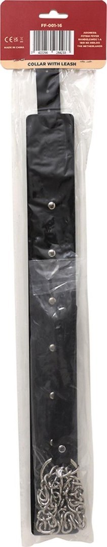 Fetish Fever - Collar with leash - Black Intimate Distribution