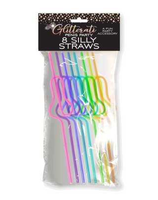 Glitterati Silly Penis Straws, 8 Intimate Distribution
