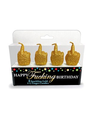Happy F'ing Birthday Candle Set Intimate Distribution