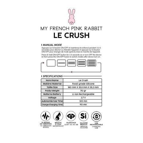 Le Crush Noir - App controlled Intimate Distribution