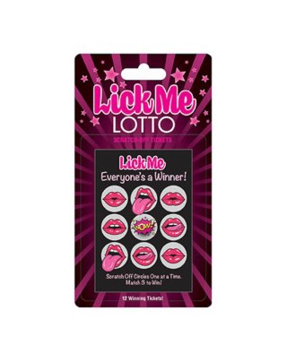 Lick Me Lotto - 12 unique tickets Intimate Distribution