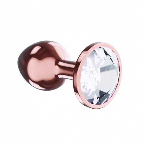 Plug-Butt Plug Diamond Moonstone Shine L Rose Gold Intimate Distribution