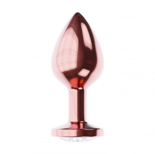 Plug-Butt Plug Diamond Moonstone Shine L Rose Gold Intimate Distribution