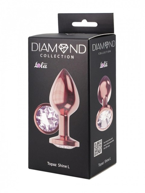 Plug-Butt Plug Diamond Moonstone Shine L Rose Gold Intimate Distribution