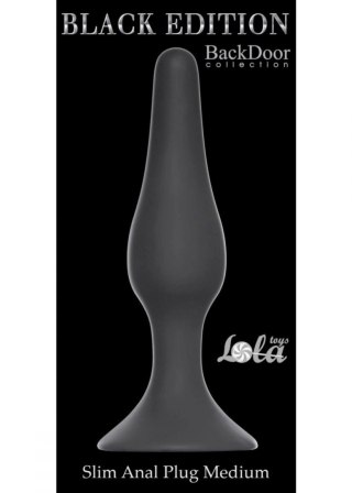 Plug-Slim Anal Plug Medium Black Intimate Distribution