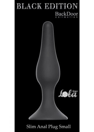Plug-Slim Anal Plug Small Black Intimate Distribution