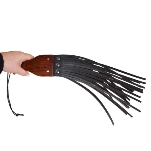 Prowler RED Leather and Wood Fringe Paddle Intimate Distribution