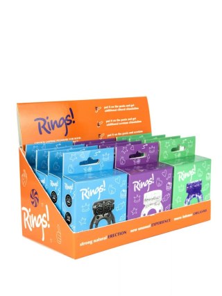 Showbox of Erection Rings Rings Axle-pin 12 pcs Intimate Distribution