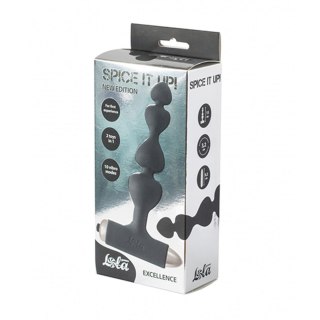 Vibrating Anal Plug Spice it up New Edition Excellence Black Intimate Distribution