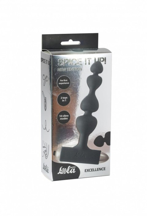 Vibrating Anal Plug Spice it up New Edition Excellence Black Intimate Distribution