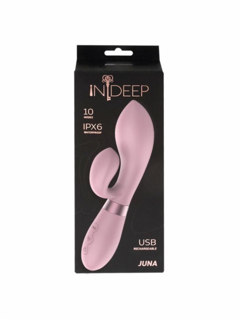 Wibrator-Rechargeable Vibrator Indeep Juna Pink Intimate Distribution
