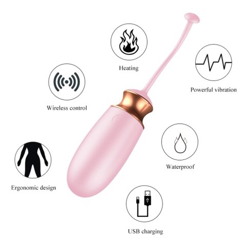 Jajko/wibr-Vibrating Silicone Love EGG USB 10 Function / Heating / Voice Control Boys of Toys Sp. z o.o.