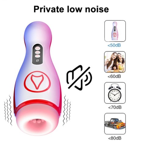 Masturbator - Vibrating Masturbation Cup , 7 Suction Power, 7 Vibration Setting Boys of Toys Sp. z o.o.