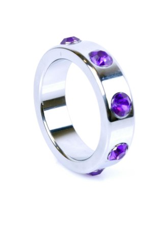 Pierścień-Metal Cock Ring with Purple Diamonds Large Boys of Toys Sp. z o.o.