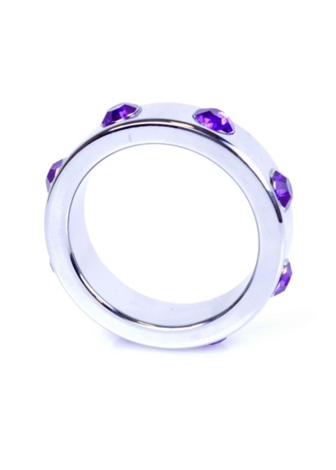 Pierścień-Metal Cock Ring with Purple Diamonds Large Boys of Toys Sp. z o.o.
