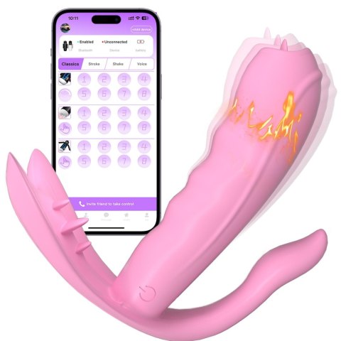 Silicone Vibrator 7 vibration modes - Heating + APP Boys of Toys Sp. z o.o.