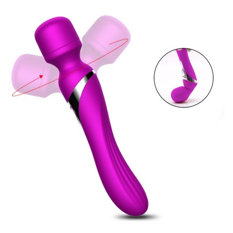 Stymulator-Silicone Dual Massager USB 7+7 Function Purple Boys of Toys Sp. z o.o.