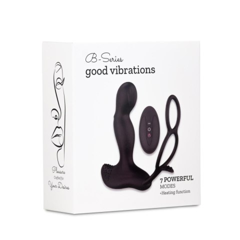 Wibrator-Silicone Massager 7 Function and Heating Function, Black Boys of Toys Sp. z o.o.
