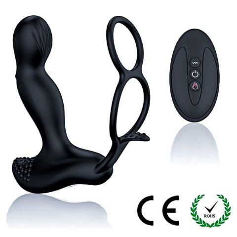 Wibrator-Silicone Massager 7 Function and Heating Function, Black Boys of Toys Sp. z o.o.
