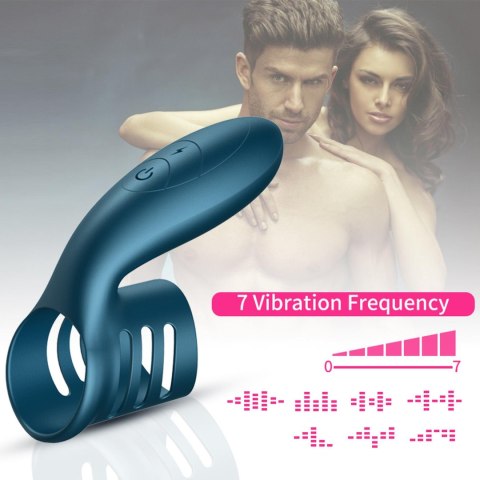 Wibrator-Silicone Ring Blue USB 7 Function Boys of Toys Sp. z o.o.