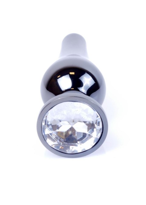 MyLove Toys - Jewellery Dark Silver BUTT PLUG- Clear Boys of Toys Sp. z o.o.