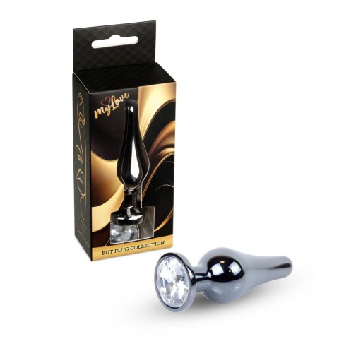 MyLove Toys - Jewellery Dark Silver BUTT PLUG- Clear Boys of Toys Sp. z o.o.