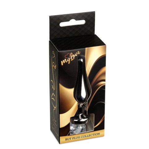 MyLove Toys - Jewellery Dark Silver BUTT PLUG- Clear Boys of Toys Sp. z o.o.