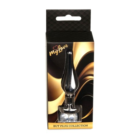 MyLove Toys - Jewellery Dark Silver BUTT PLUG- Clear Boys of Toys Sp. z o.o.