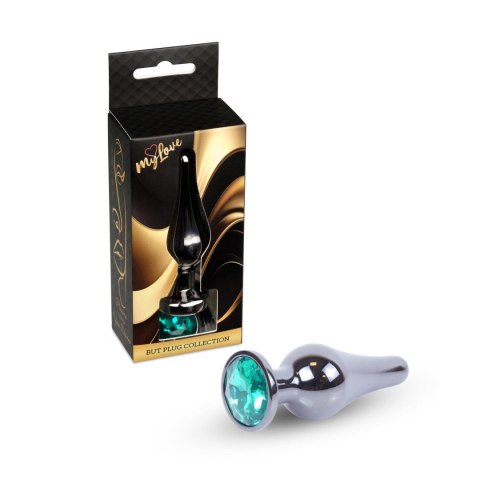 MyLove Toys - Jewellery Dark Silver BUTT PLUG- Green Boys of Toys Sp. z o.o.