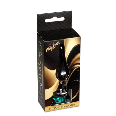MyLove Toys - Jewellery Dark Silver BUTT PLUG- Green Boys of Toys Sp. z o.o.