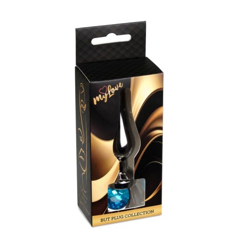 MyLove Toys - Jewellery Dark Silver BUTT PLUG- Light Blue Boys of Toys Sp. z o.o.