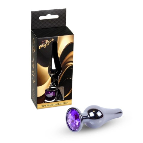 MyLove Toys - Jewellery Dark Silver BUTT PLUG- Purple Boys of Toys Sp. z o.o.