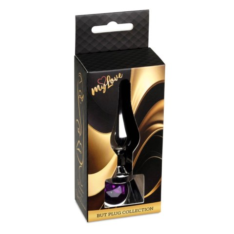 MyLove Toys - Jewellery Dark Silver BUTT PLUG- Purple Boys of Toys Sp. z o.o.