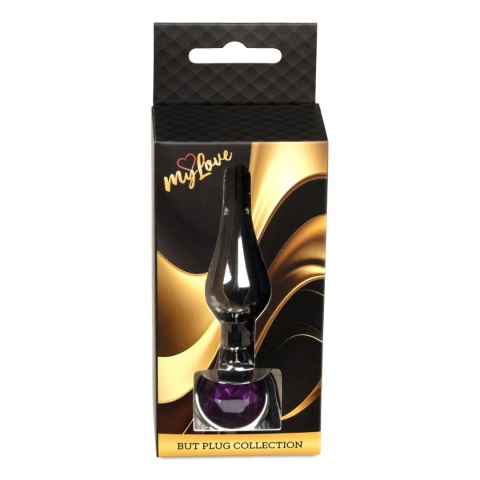 MyLove Toys - Jewellery Dark Silver BUTT PLUG- Purple Boys of Toys Sp. z o.o.