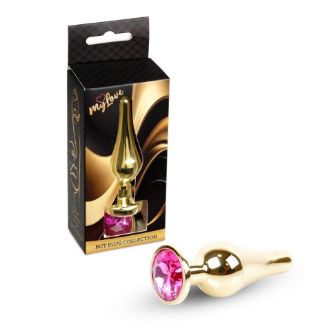 MyLove Toys - Jewellery Gold BUTT PLUG- Pink Boys of Toys Sp. z o.o.