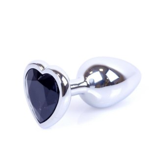 MyLove Toys - Jewellery Silver Heart PLUG- Black Boys of Toys Sp. z o.o.