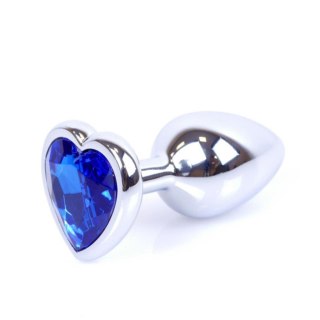 MyLove Toys - Jewellery Silver Heart PLUG- Dark Blue Boys of Toys Sp. z o.o.