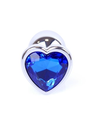 MyLove Toys - Jewellery Silver Heart PLUG- Dark Blue Boys of Toys Sp. z o.o.