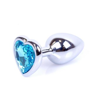MyLove Toys - Jewellery Silver Heart PLUG- Light Blue Boys of Toys Sp. z o.o.