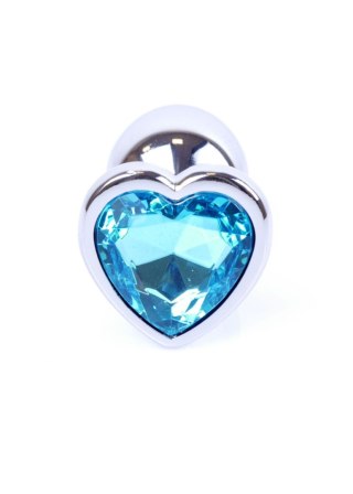 MyLove Toys - Jewellery Silver Heart PLUG- Light Blue Boys of Toys Sp. z o.o.
